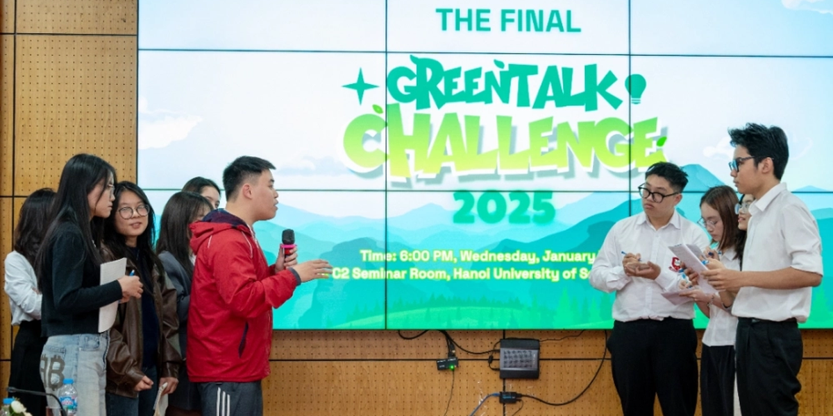 Greentalk Challenge 2025: Sinh viên HANU và HUST cùng chung tiếng nói vì tương lai xanh