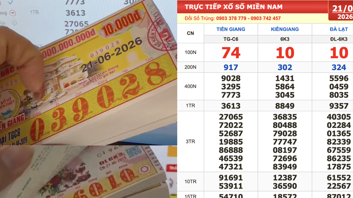 Dél-vietnami lottó eredmények, június 21.: A 911911-es számú nyertes szelvényt keresem a Da Lat állomásról.