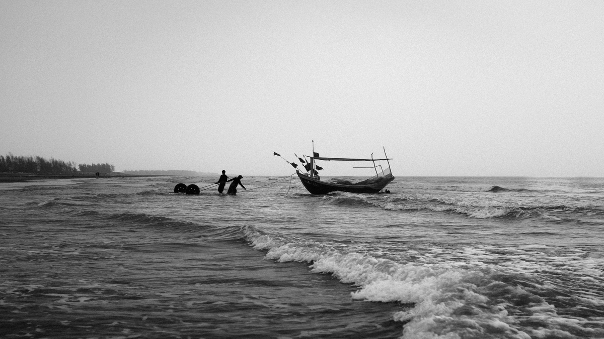 Persone che vivono in riva al mare