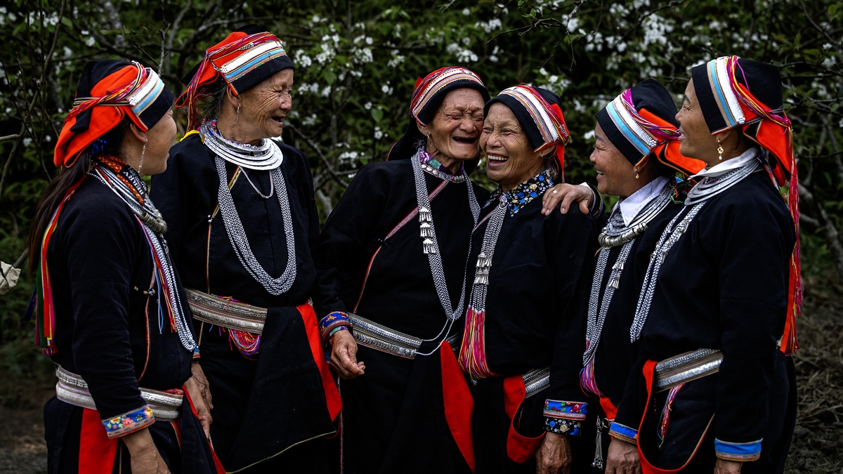 La gioia del popolo Dao Tram di Tuyen Quang