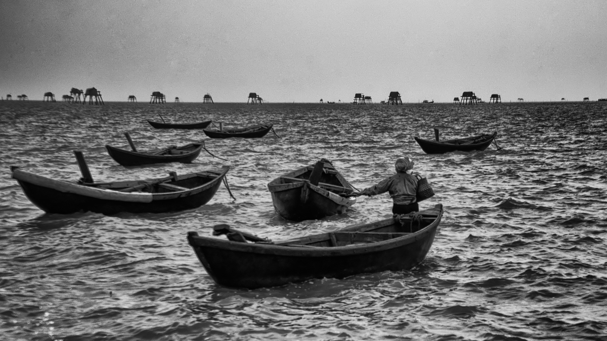La donna del villaggio di pescatori