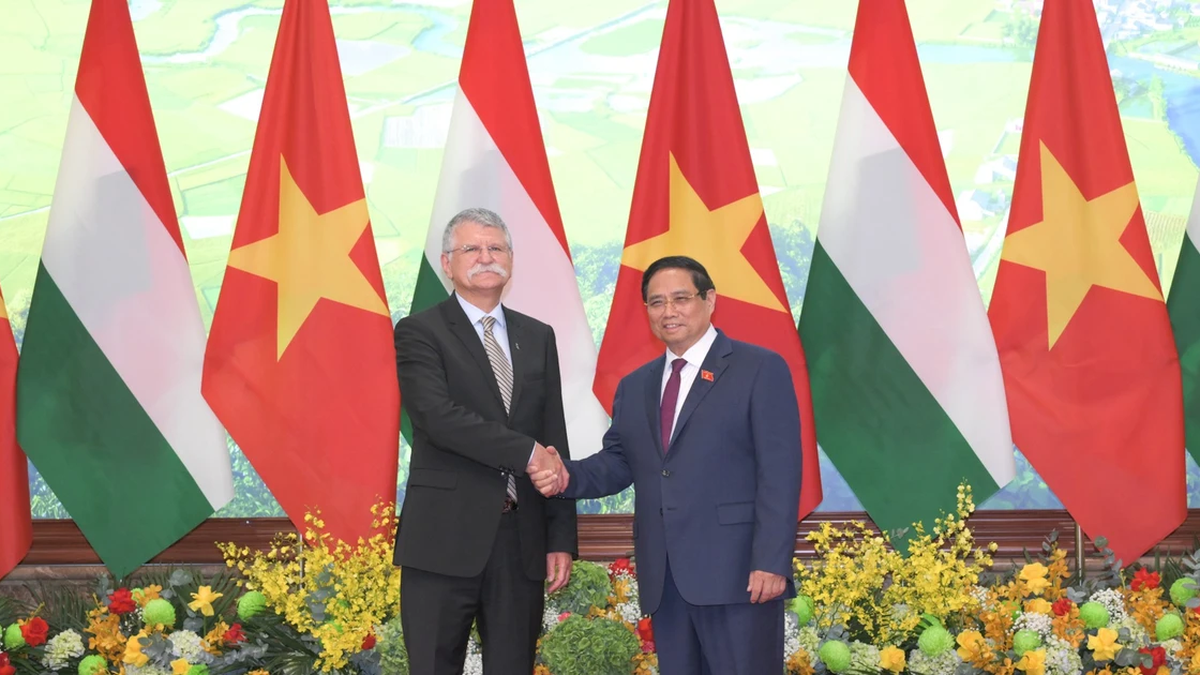 [Ảnh] Thủ tướng Phạm Minh Chính hội kiến Chủ tịch Quốc hội Hungary Kover Laszlo