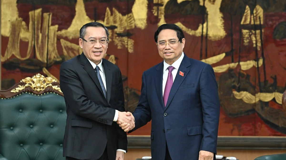 [រូបថត] នាយករដ្ឋមន្ត្រី Pham Minh Chinh ទទួលជួបរដ្ឋមន្ត្រីក្រសួងការងារ និងសុខុមាលភាពឡាវ Phosay Sayasone