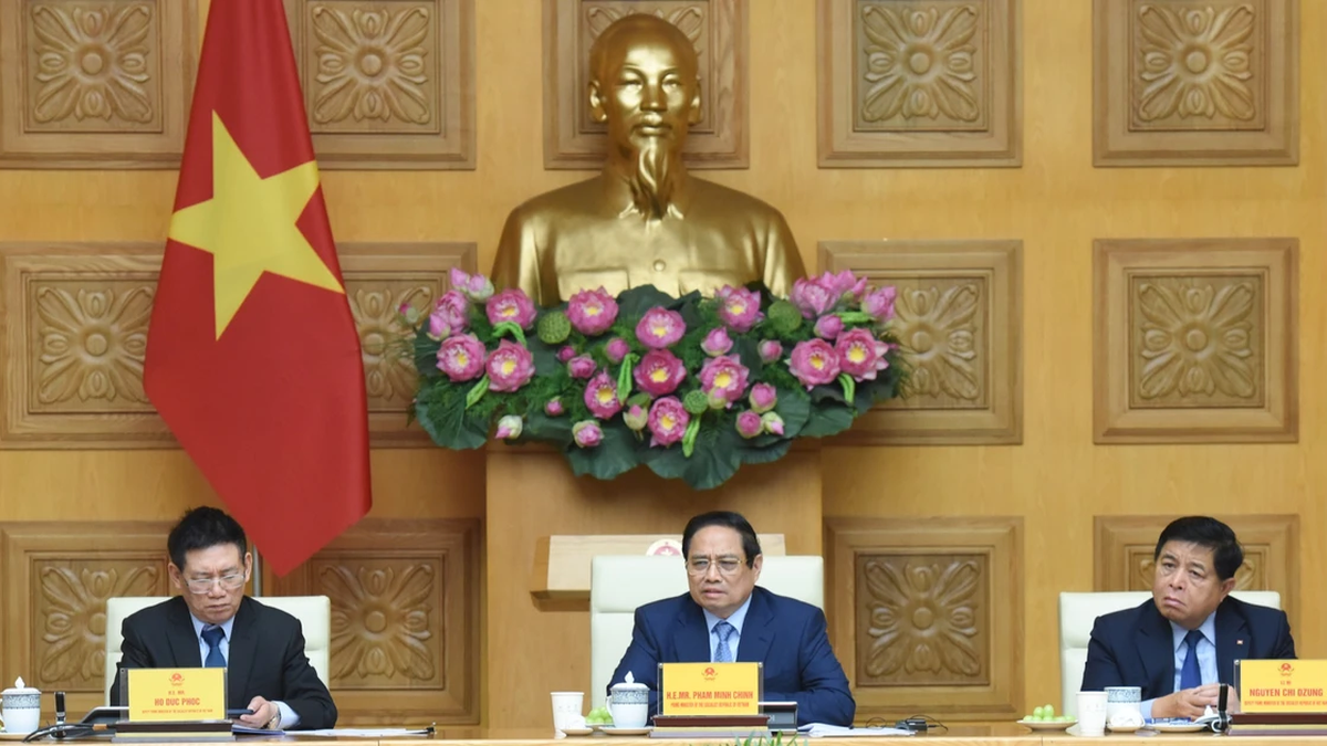 [Photo] Le Premier ministre Pham Minh Chinh rencontre des représentants d'entreprises américaines