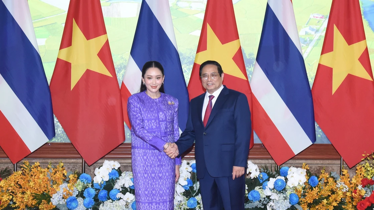 【写真】ファム・ミン・チン首相がタイ王国のパトンターン・シナワット首相と会談