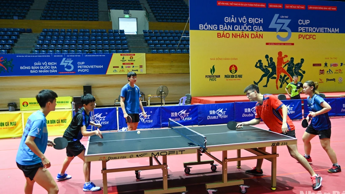 [Ảnh] Sẵn sàng cho những trận tranh tài đỉnh cao của bóng bàn Việt Nam