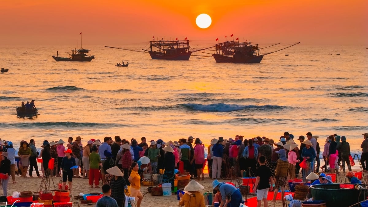 Sắc màu chợ cá Bình Minh 