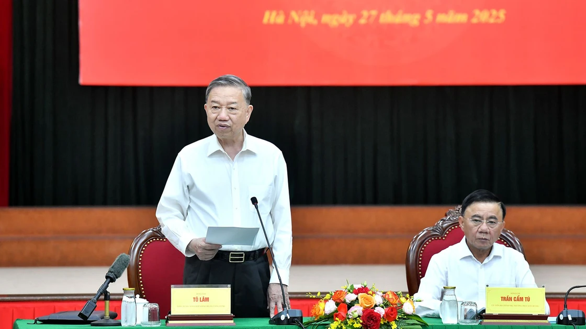 [Ảnh] Tổng Bí thư Tô Lâm làm việc với Ban Tổ chức Trung ương