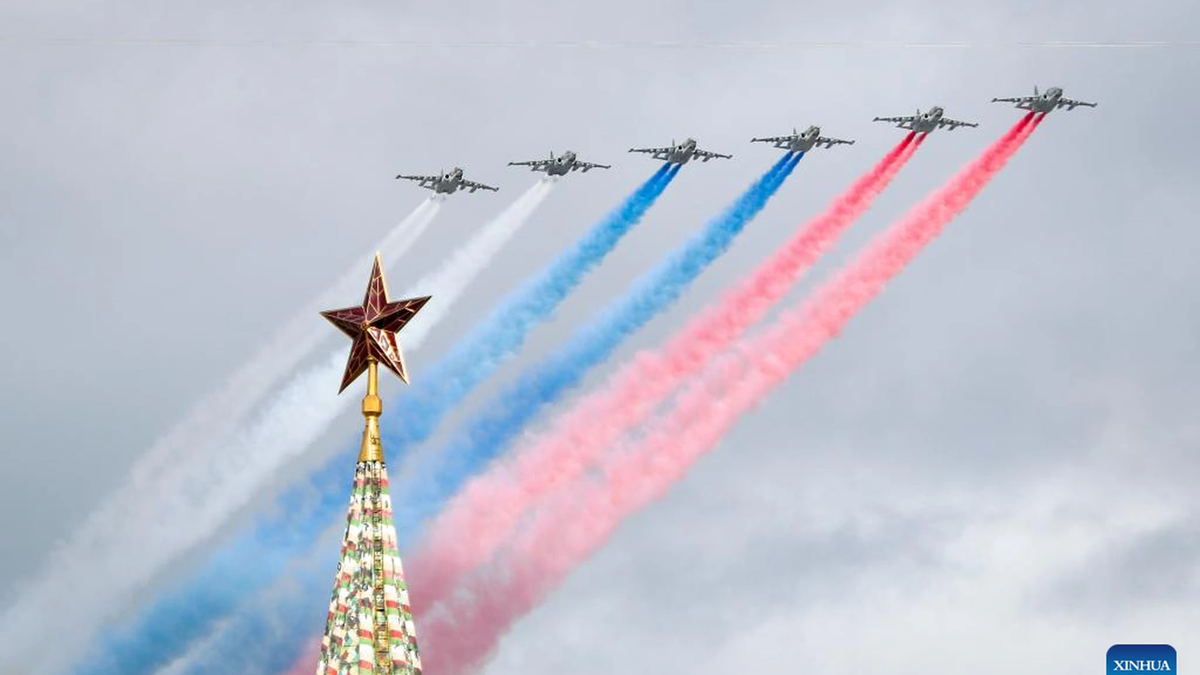 11.000 militares participan en el Desfile de la Victoria en la Plaza Roja