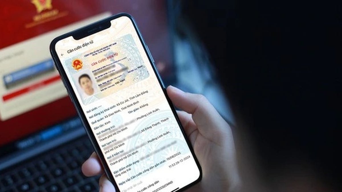 يمكن للناس أن يطمئنوا وينتظروا تعديل المعلومات الدقيقة على VNeID.