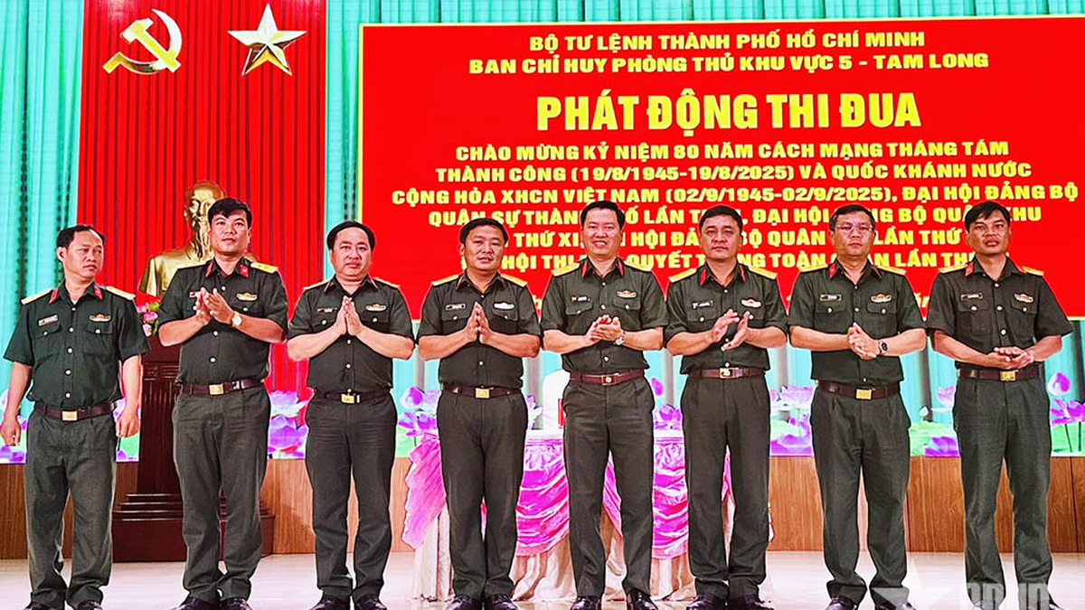 The Defense Command of Region 5 - Tam Long (Ho Chi Minh City Command) launched a peak emulation campaign.