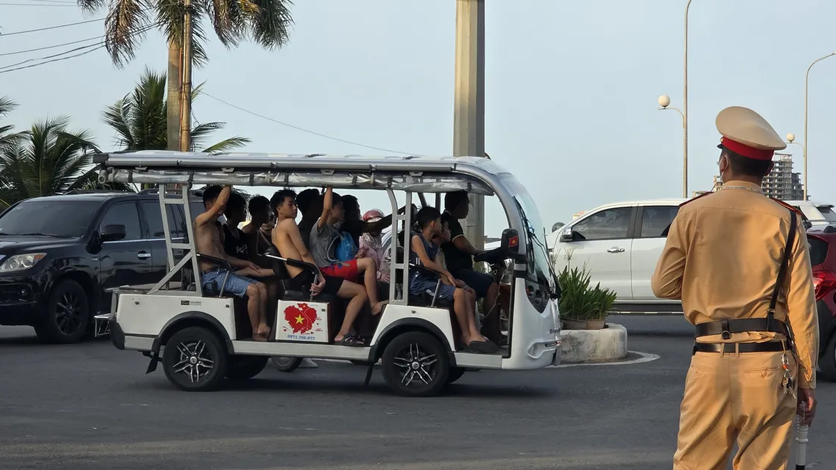 The chaotic operation of electric cars in Quang Tri has ended.