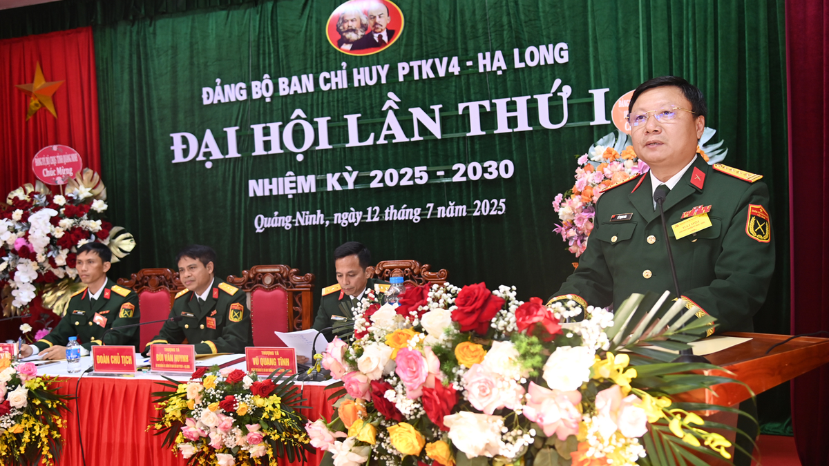 មហាសន្និបាតលើកទី១ គណៈកម្មាធិការបក្សនៃបញ្ជាការដ្ឋានការពារភូមិភាគទី៤ - Ha Long អាណត្តិ ២០២៥-២០៣០