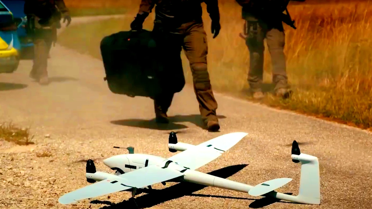 Ukrainian Vector UAV miraculously survives being shot down