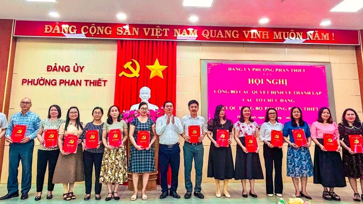 Le quartier de Phan Thiet a annoncé 89 décisions visant à créer des organisations affiliées au parti.