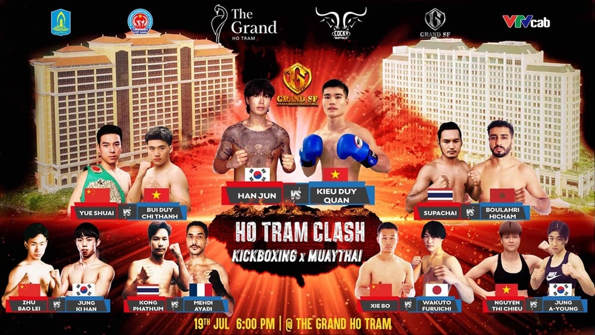 គ្រូក្បាច់គុនវៀតណាម ប្រកួតជាមួយគ្រូកូរ៉េ និងចិន ក្នុងព្រឹត្តិការណ៍ក្បាច់គុន Grand Strike Force Vol.3