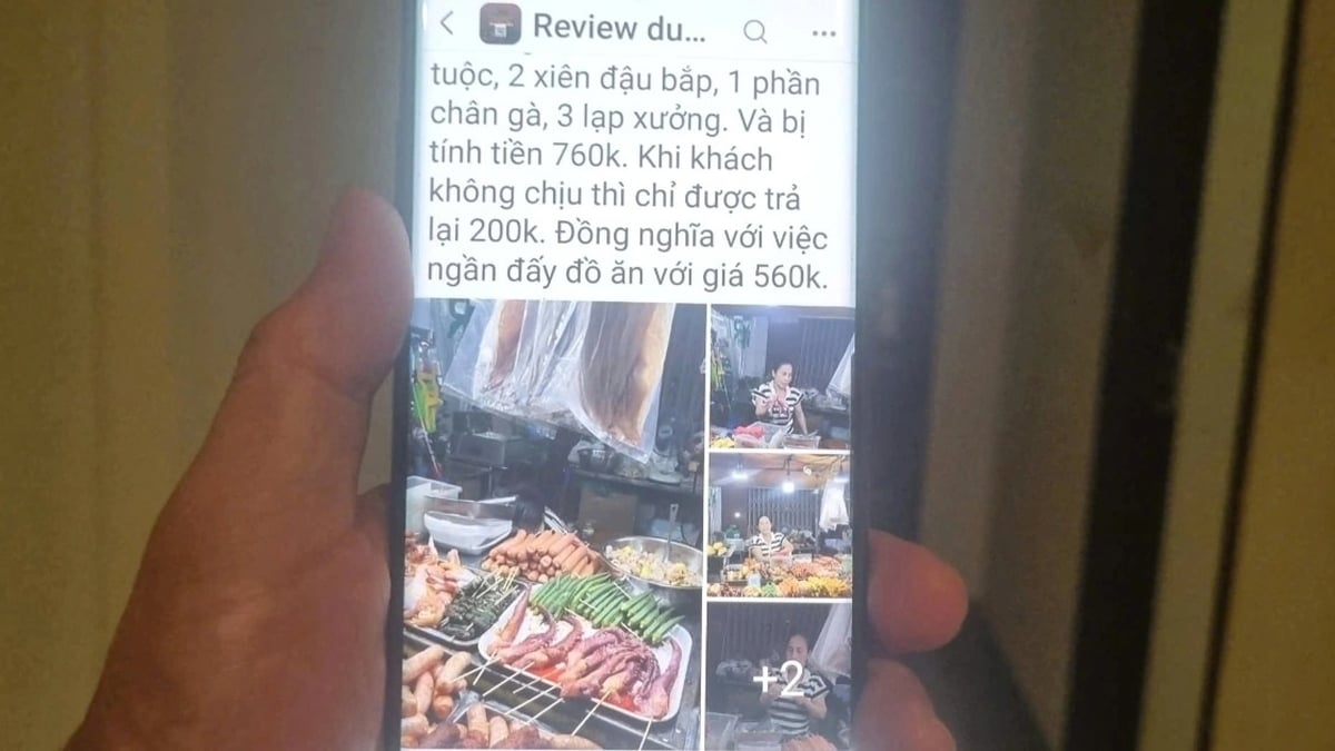 Restaurante callejero acusado de estafar platos sencillos por 760.000 VND