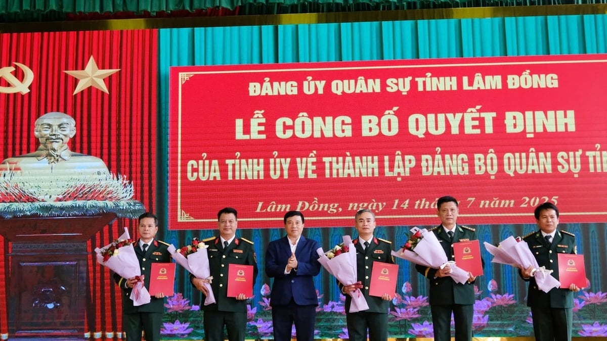 ประกาศมติจัดตั้งคณะกรรมการพรรคทหารจังหวัดลำดง