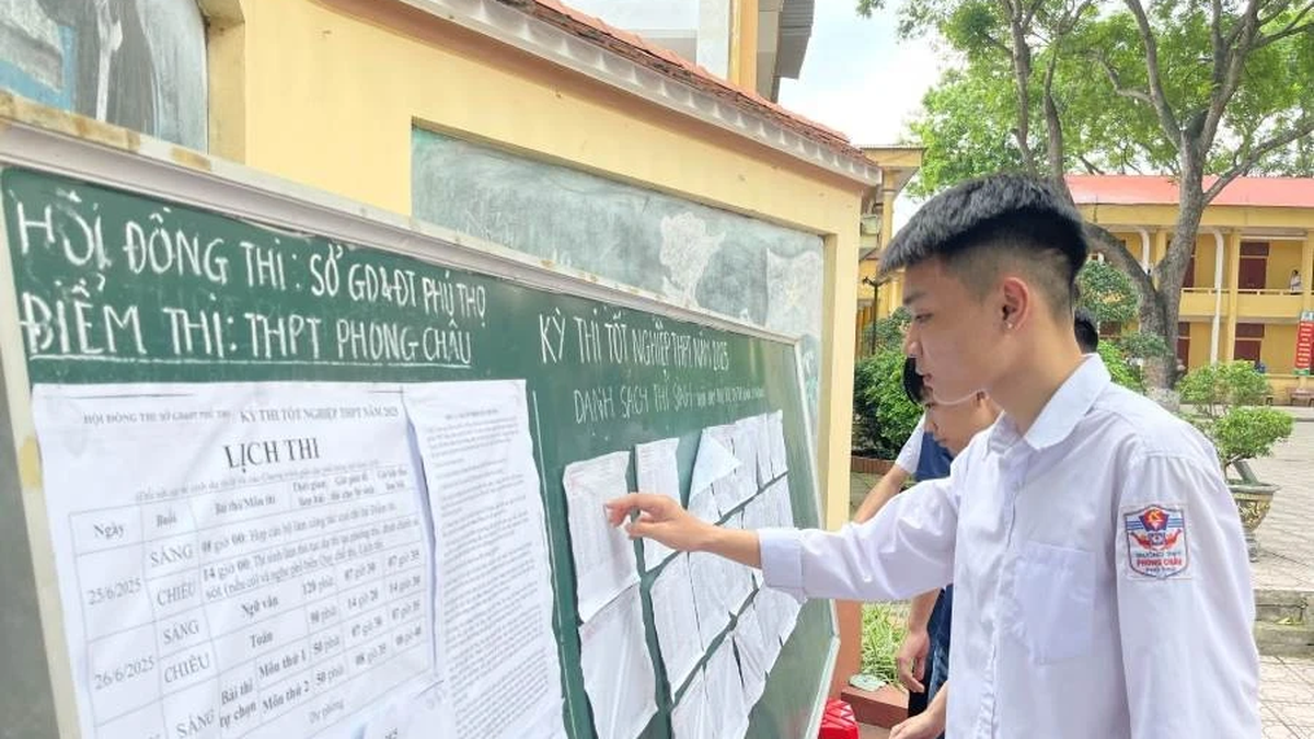 กรมการศึกษาและฝึกอบรมจังหวัดฟู้เถาะให้คำแนะนำการทบทวนและส่งคืนผลการสอบจบการศึกษาระดับมัธยมศึกษาตอนปลาย