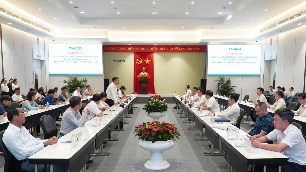 قادة مدينة دا نانغ يعملون مع شركة Truong Hai Group Corporation