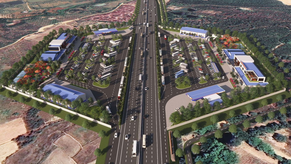 ทุ่มงบกว่า 225 พันล้านดองสร้างจุดพักรถบนทางหลวงช่วงวันฟอง-ญาจาง