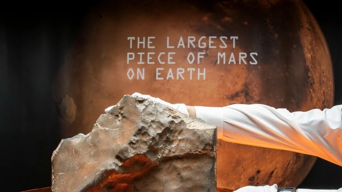 La roca marciana más grande jamás encontrada en la Tierra se vende a un precio récord