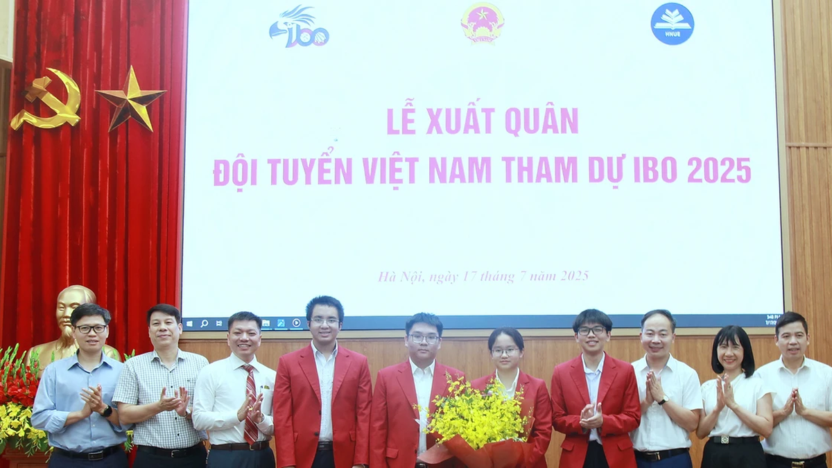 El equipo de Vietnam listo para conquistar la Olimpiada Internacional de Biología 2025