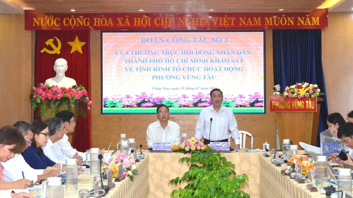 Vung Tau Ward (HCMC) operates smoothly, people are satisfied