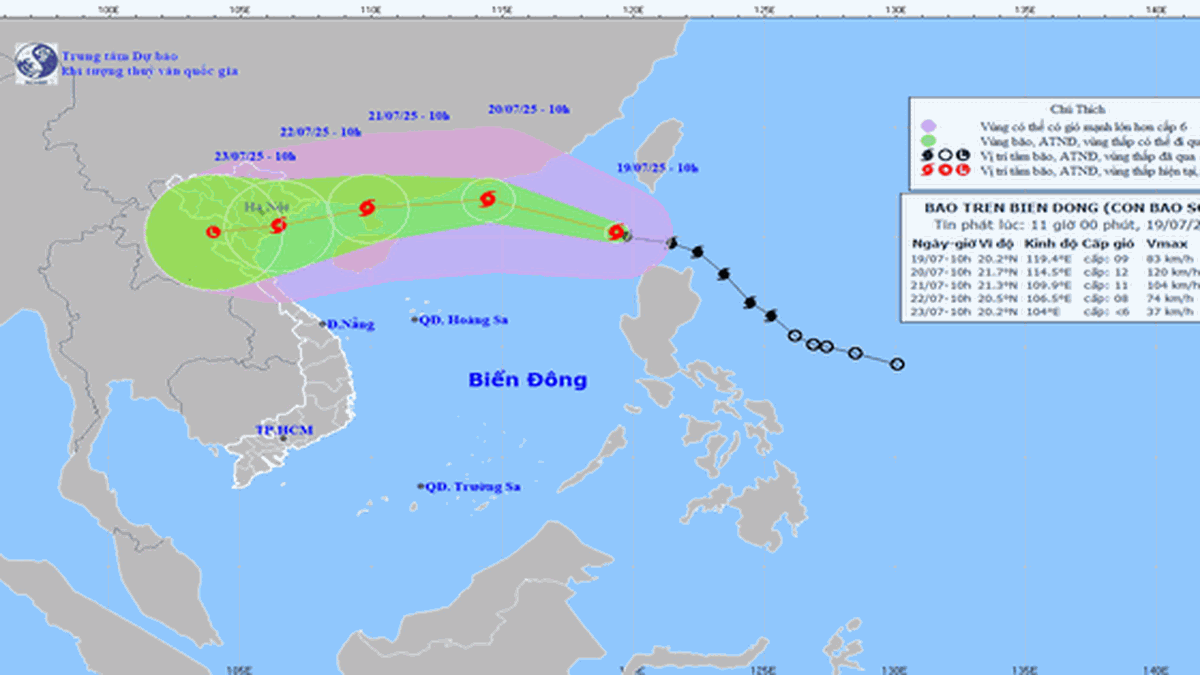 La tempête n° 3 entrant dans la mer de l'Est se déplace très rapidement et devrait affecter directement Hai Phong