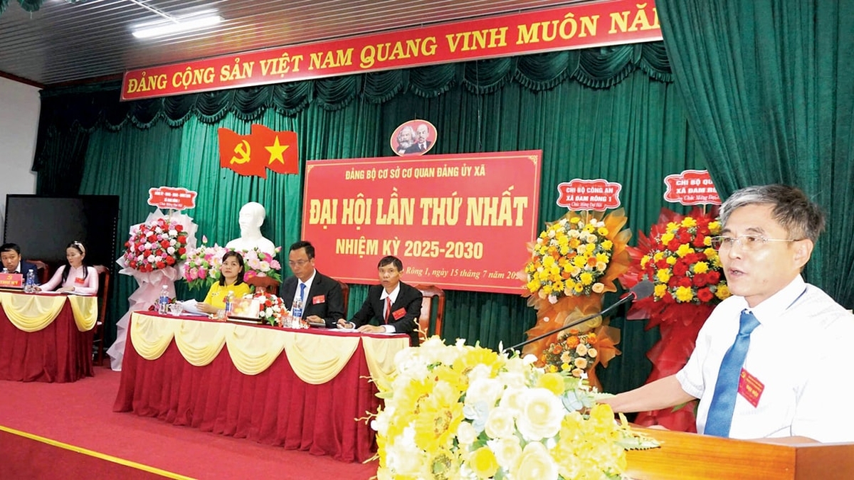 Welcoming the 1st Congress of the Party Committee of Dam Rong 1 Commune, term 2025-2030: Arousing the will and aspiration to contribute in the new period