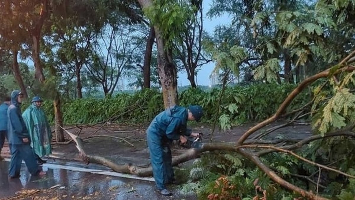 Los barrios de Phuc Loi, Viet Hung, Bo De y Long Bien están listos para responder a la tormenta Wipha.