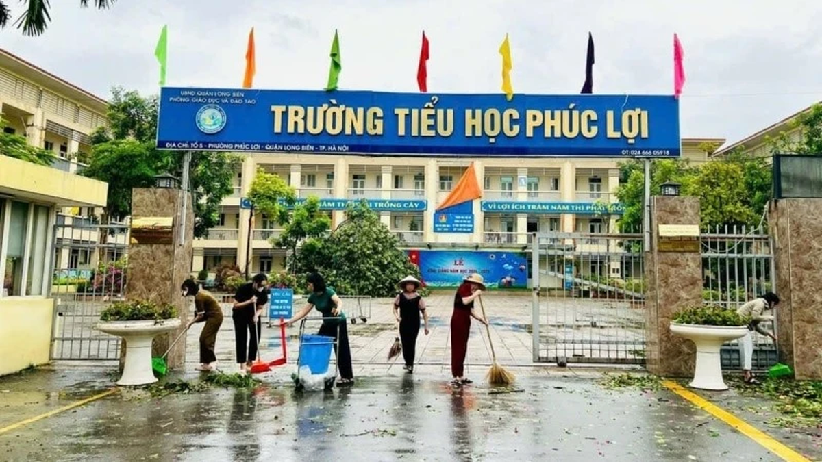 Las escuelas de Hanoi responden proactivamente a la tormenta número 3