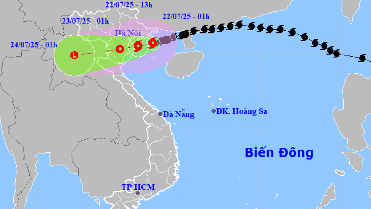 เช้านี้เวลา 4.00 น. พายุลูกที่ 3 อยู่ห่างออกไป 70 กม. จากไฮฟอง บั๊กลองวี ลมกระโชกแรงระดับ 12
