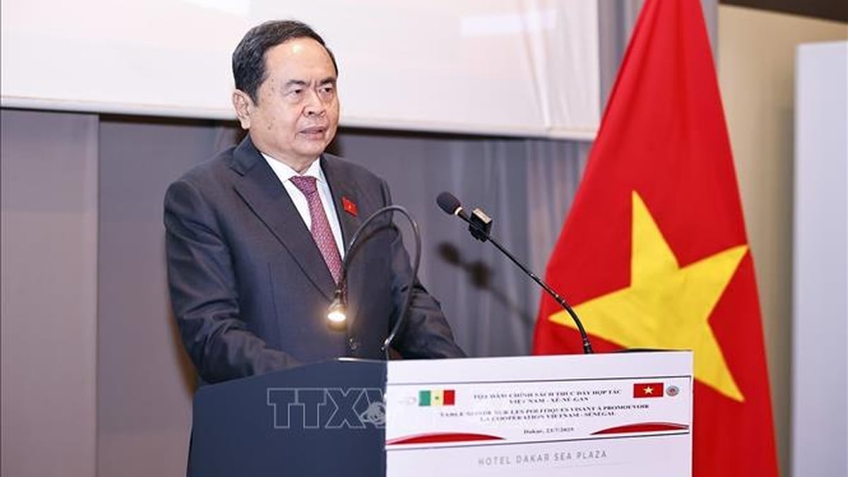 National Assembly Chairman Tran Thanh Man attends policy discussion to promote Vietnam - Senegal cooperation
