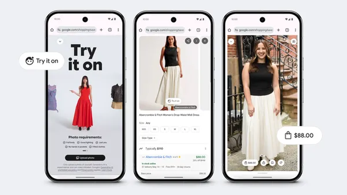 AI ใหม่ของ Google ช่วยให้คุณลองเสื้อผ้าออนไลน์ได้