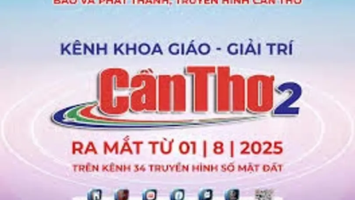 วันที่ 1 สิงหาคม พ.ศ. 2568 จะมีการเปิดตัวช่องโทรทัศน์ Can Tho 2 และช่องวิทยุ Can Tho 89.6MHz