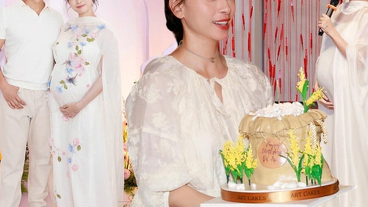 Ngo Thanh Van, en fin de grossesse, aime vraiment un type de robe, à la fois confortable et élégante comme une déesse.