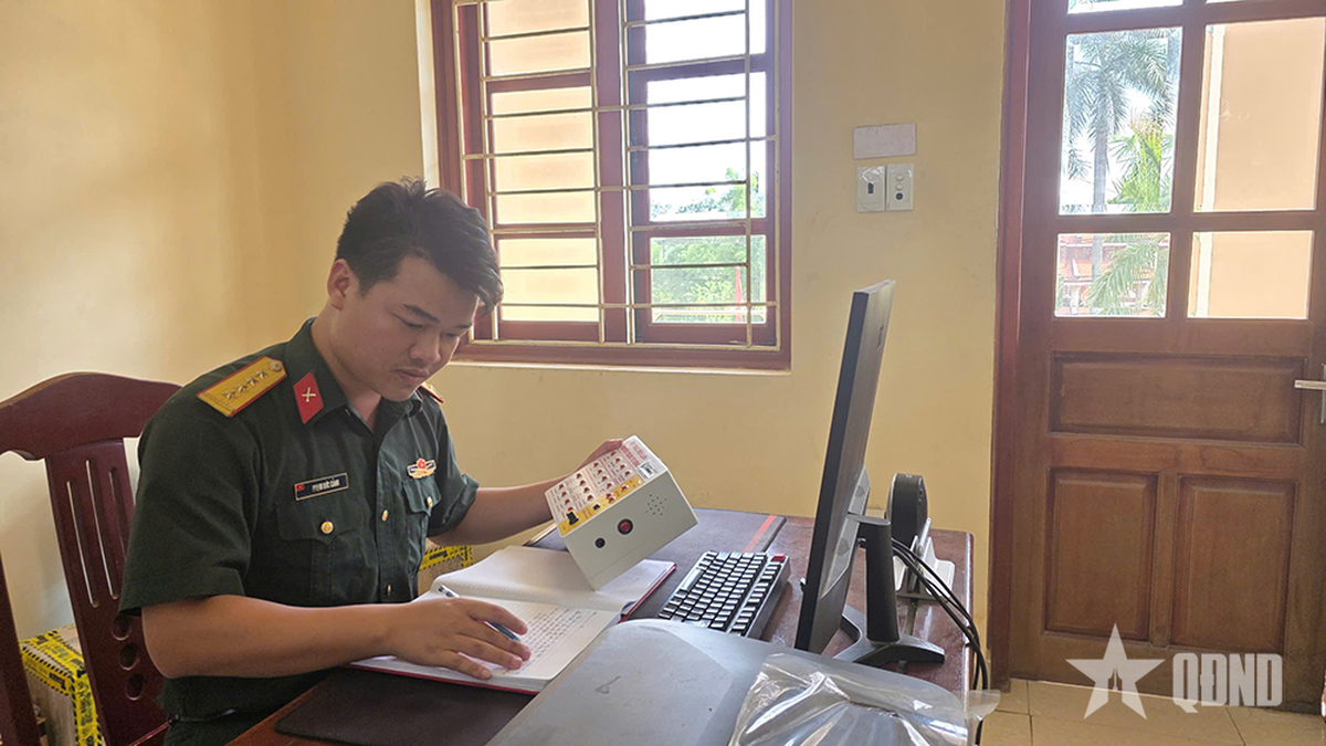 Captain Pham Duc Canh - An officer passionate about "digitalization"