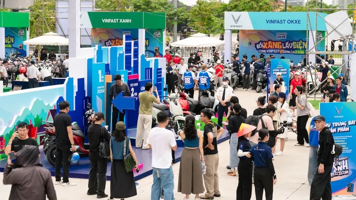 صورة مقربة لـ "المنتج الفائق" VinFast Evo Grand يظهر لأول مرة في "VinFast Xanh Fest Icon"