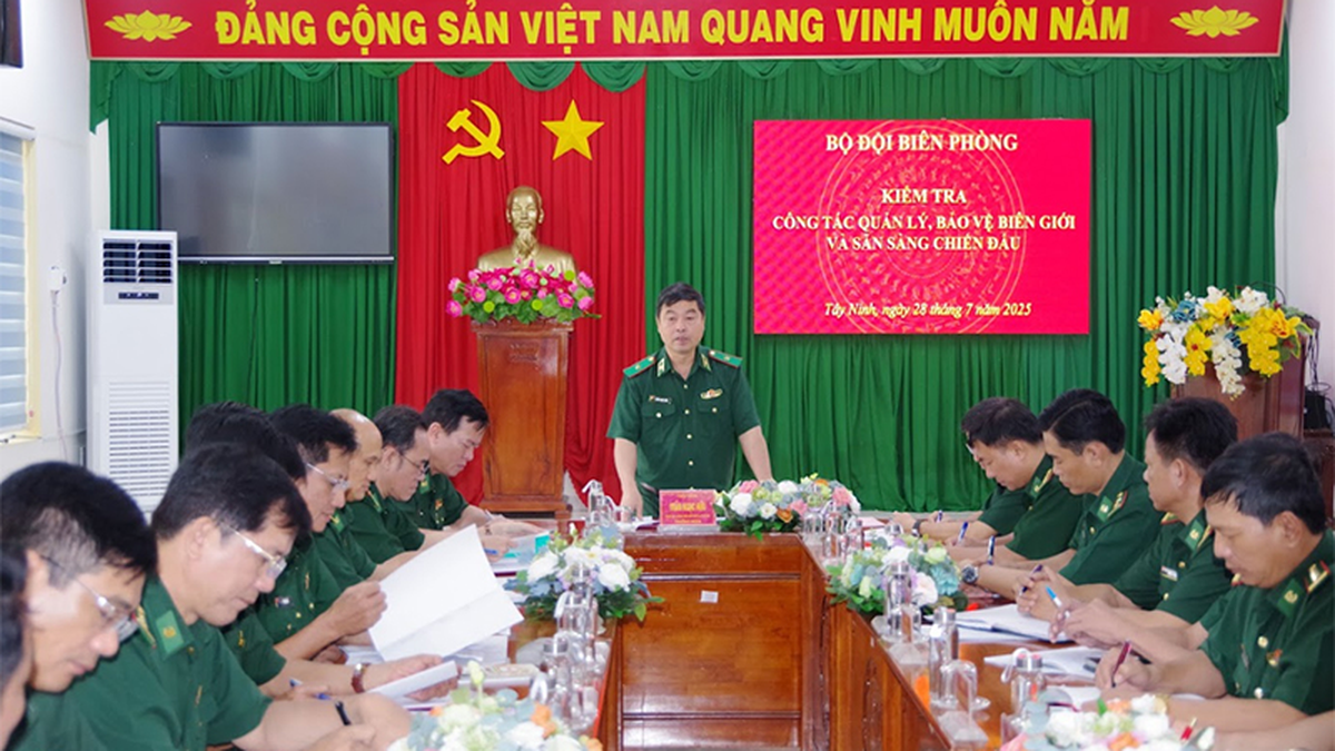 Inspektion der Arbeit zur Änderung des Kampfbereitschaftsstatus und der Grenzverwaltungs- und Schutzarbeit beim Grenzschutz der Provinz Tay Ninh