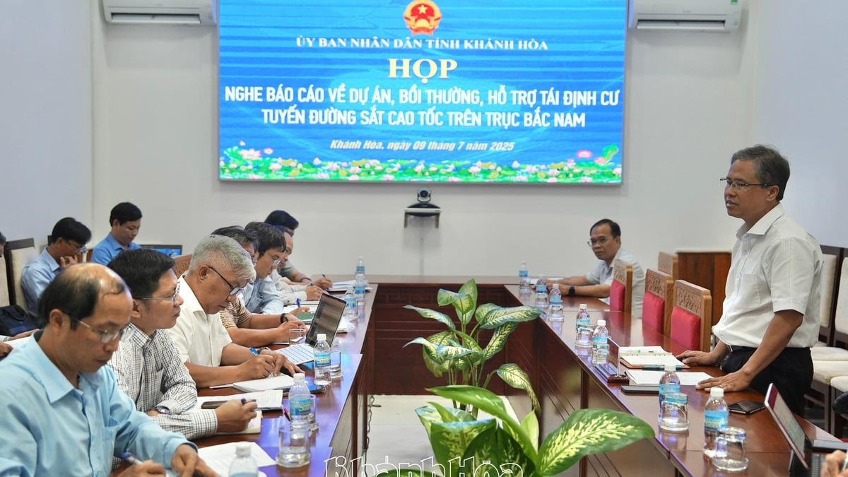 Deploying works to serve the high-speed railway project passing through Khanh Hoa