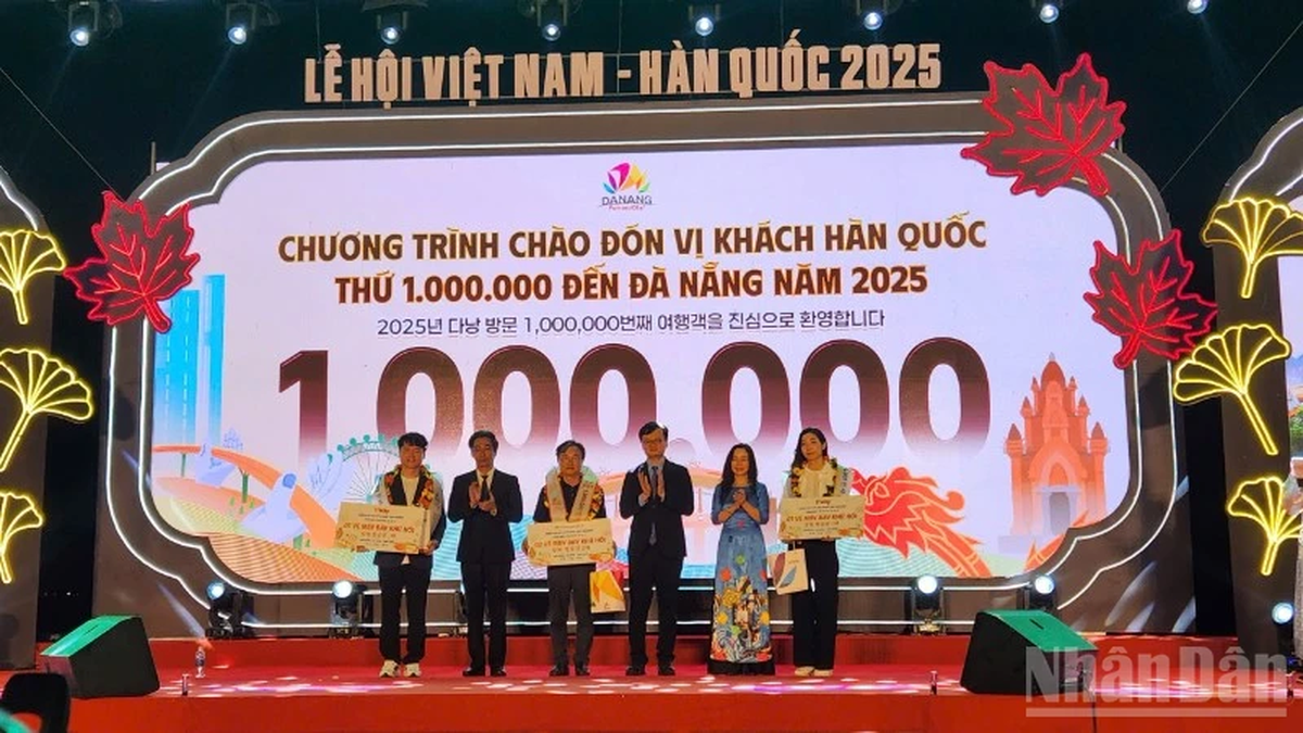 Da Nang accueillera le millionième visiteur coréen dans la ville en 2025