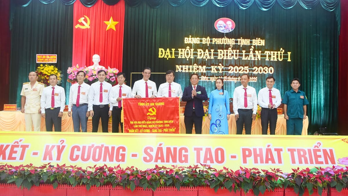 Congress of Delegates of Tinh Bien Ward Party Committee, term 2025 - 2030