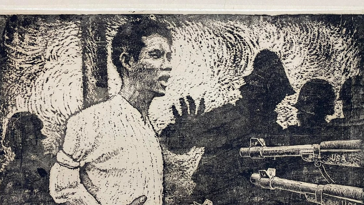 Des soldats et des miliciens courageux et résilients dans une série de peintures d'exposition d'art