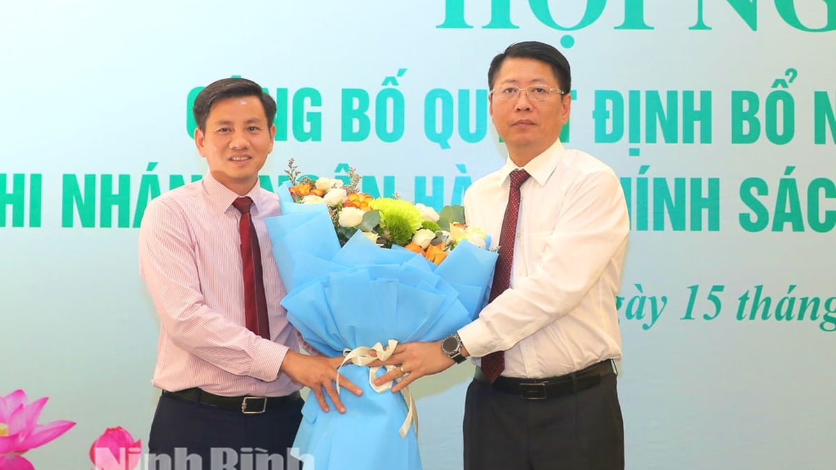 សន្និសីទប្រកាសសេចក្តីសម្រេចតែងតាំងនាយកសាខាធនាគារគោលនយោបាយសង្គមខេត្ត Ninh Binh