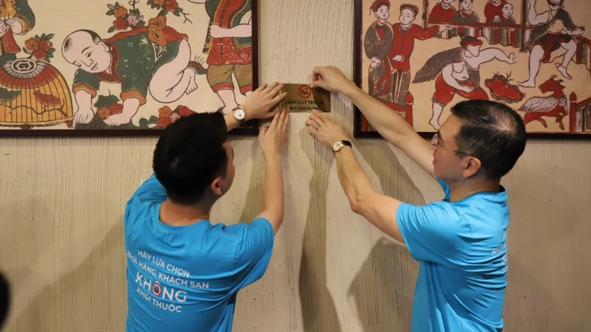 โรงแรมและร้านอาหาร 200 แห่งในเมืองเว้ติดป้าย "ห้ามสูบบุหรี่"