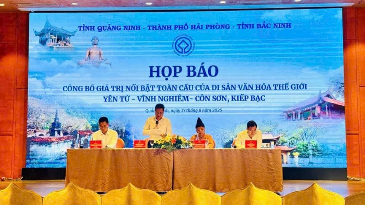 Press Conference Announcing the Outstanding Global Value of the World Cultural Heritage Yen Tu - Vinh Nghiem - Con Son, Kiep Bac