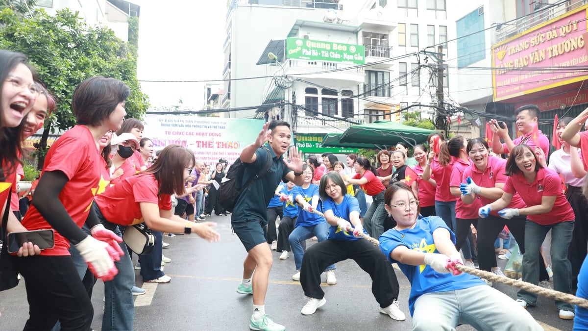 Quartier de Vinh Tuy : une série passionnante d'activités sportives pour accueillir le 1er Congrès du Parti du quartier