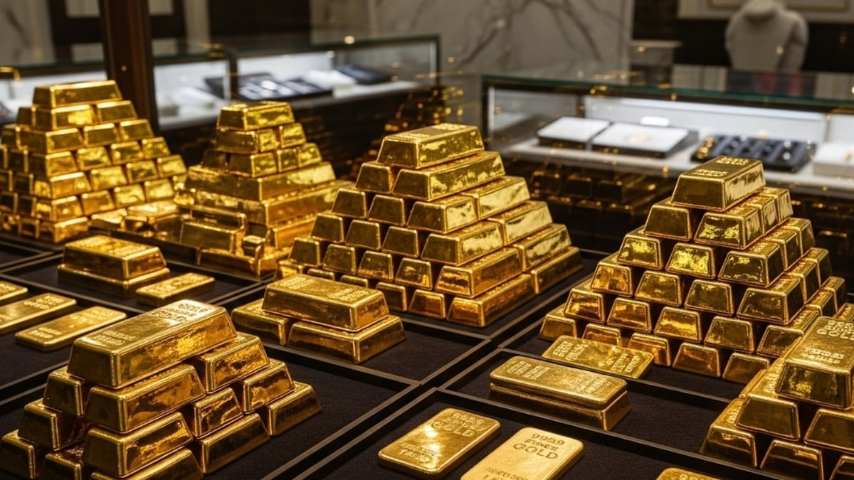 2025年8月18日午後の金価格：SJCは天井を突破し、同時に50万増加し、1億2500万VND/タエルに達した