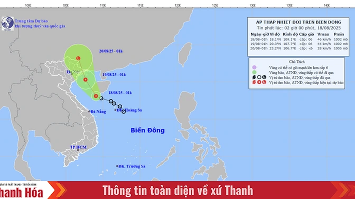 ข่าวสารล่าสุดเกี่ยวกับพายุดีเปรสชันเขตร้อนในทะเลตะวันออก